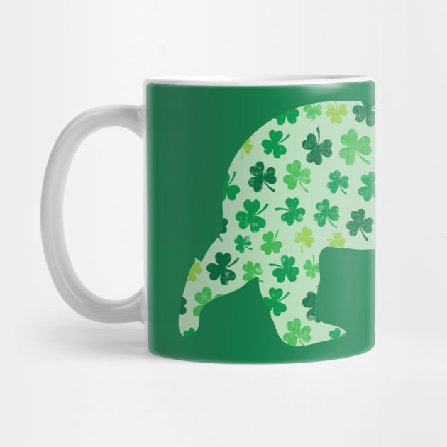 Clover Bear for St Patrick's Day Green Vintage Lucky | BearlyBrand by The Bearly Brand